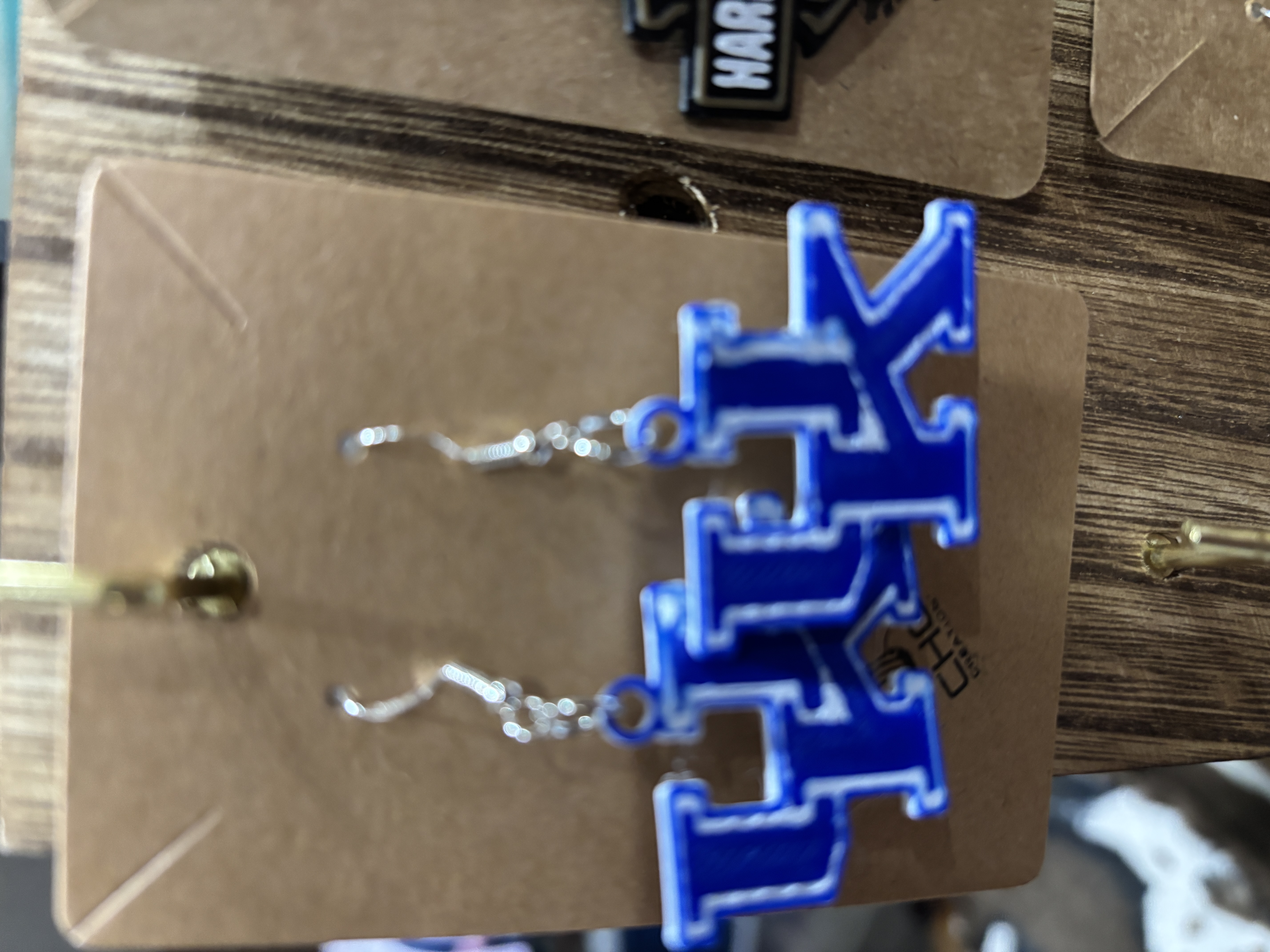 Blue UK Logo Earrings