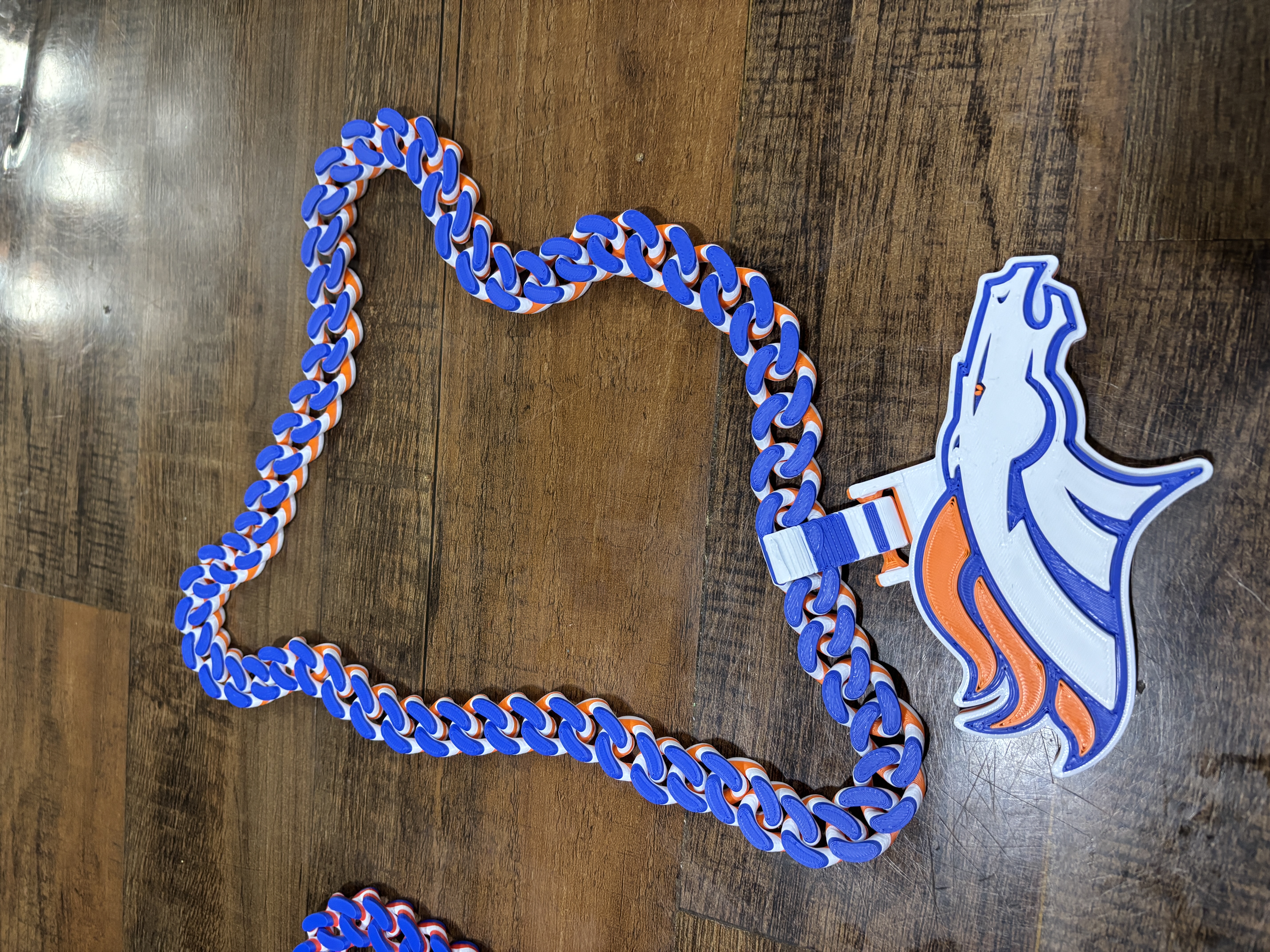 Broncos Logo Chain Necklace