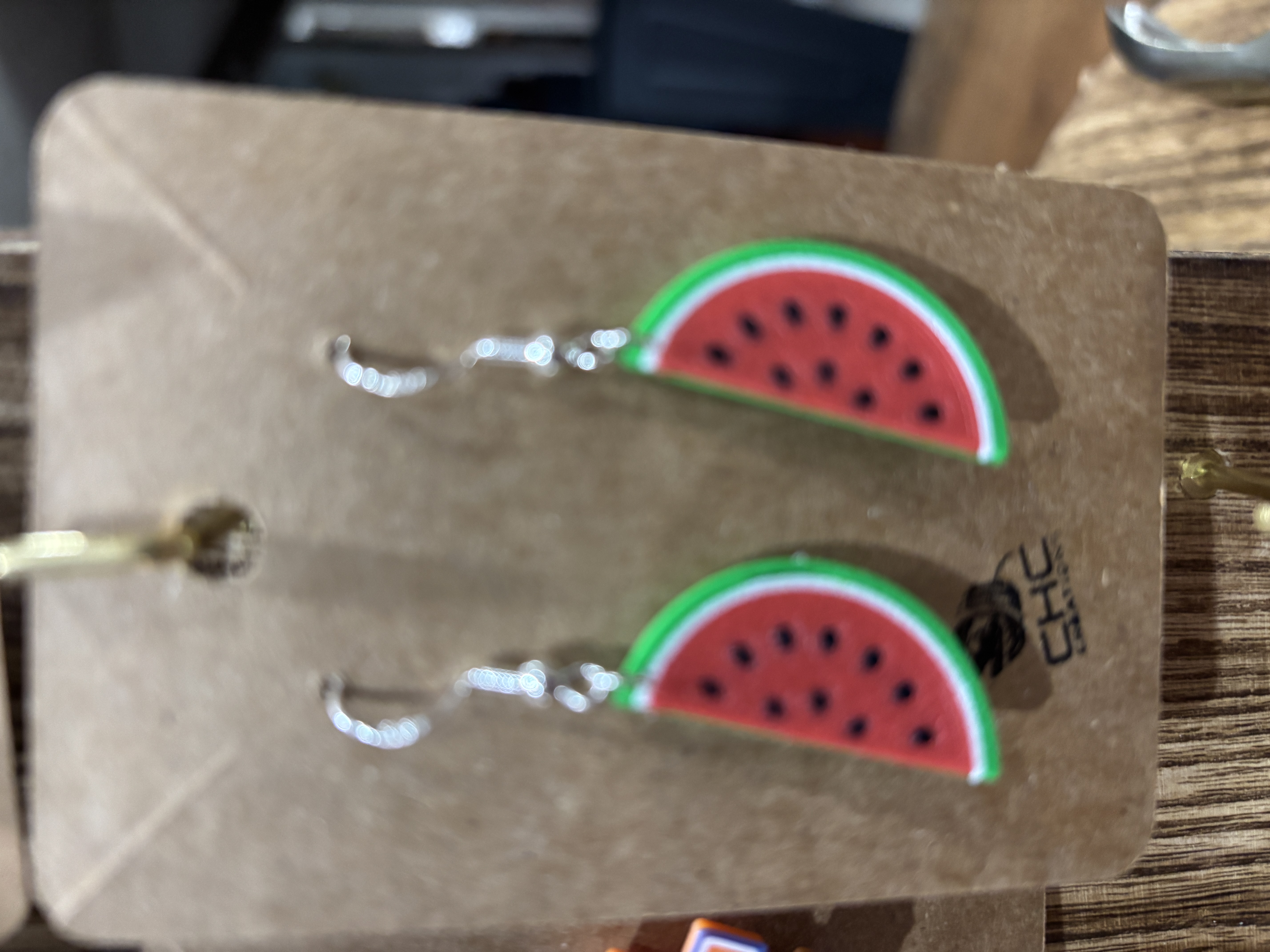 Watermelon Slice Earrings
