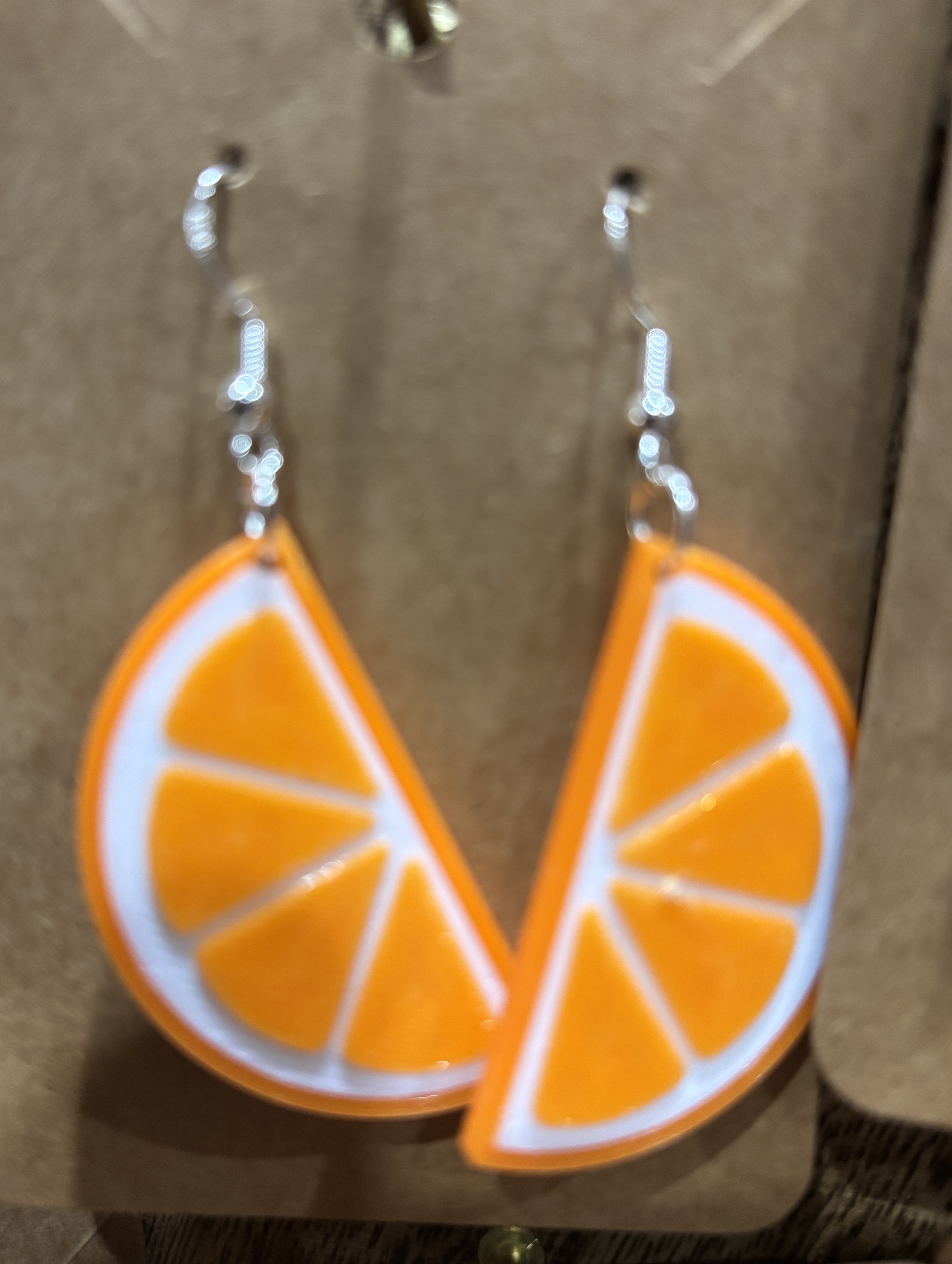 Orange Slice Earrings