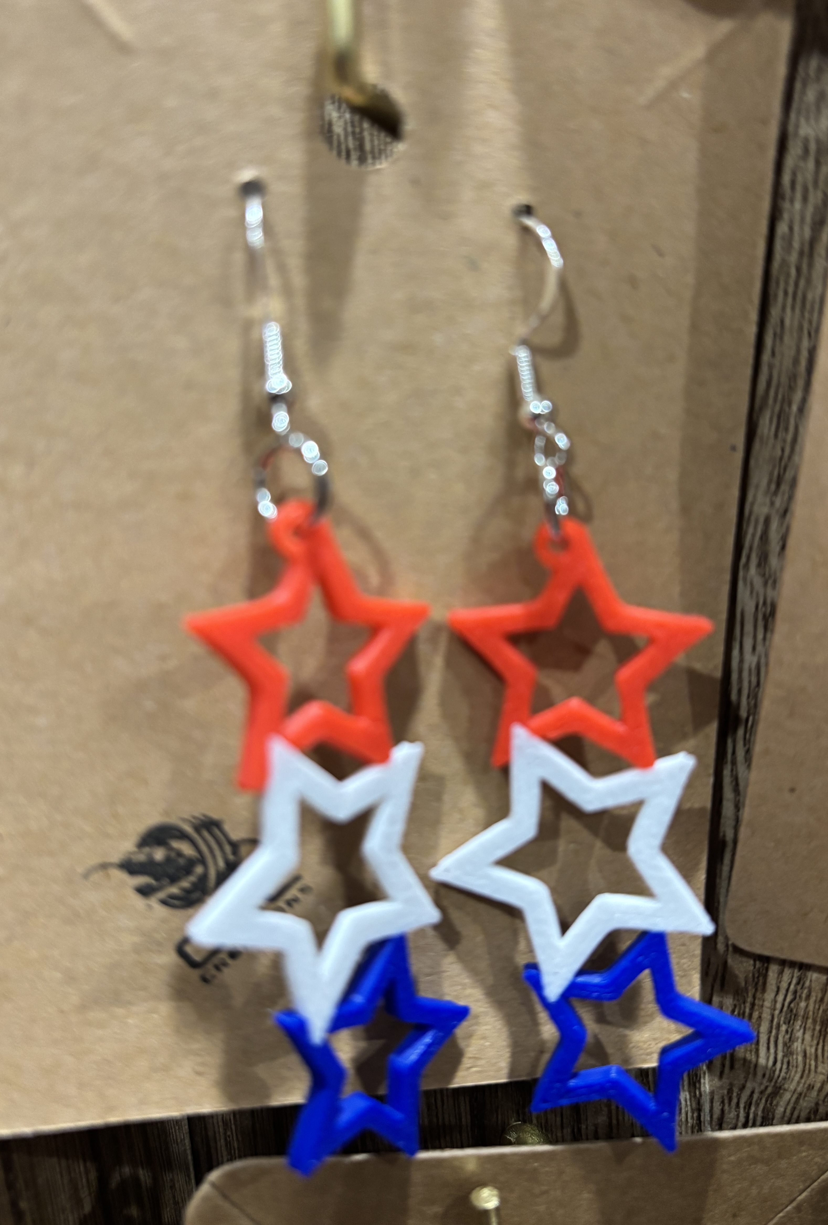 Patriotic Star Earrings
