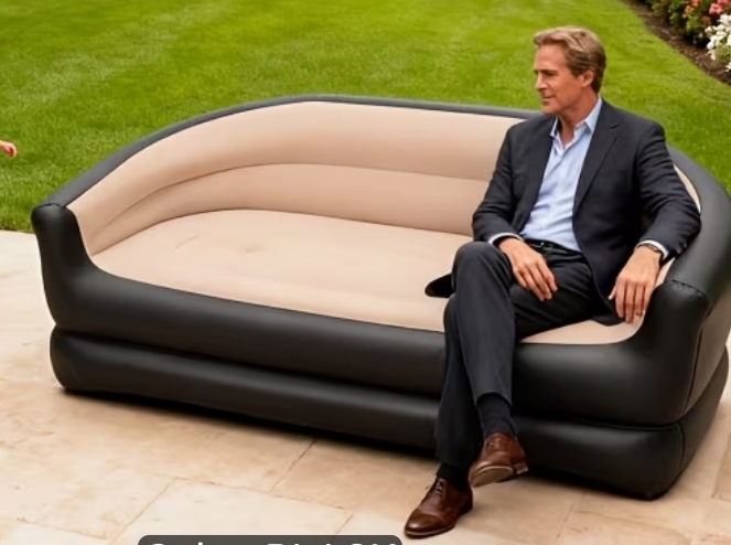Inflatable Outdoor / indoor 4 seater  Sofa for adults