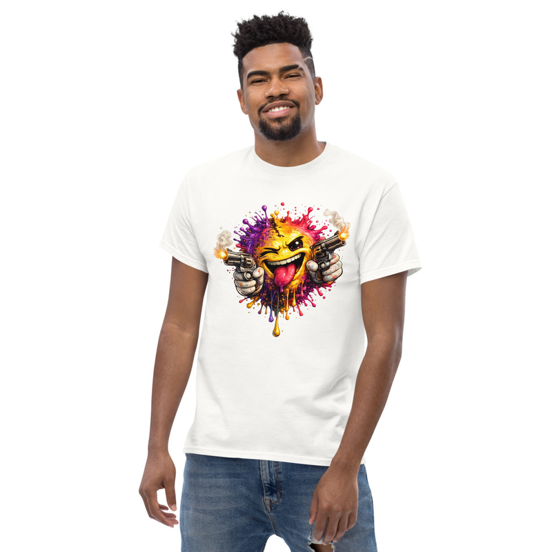 Unisex classic tee Color Splash Smiley Shootout