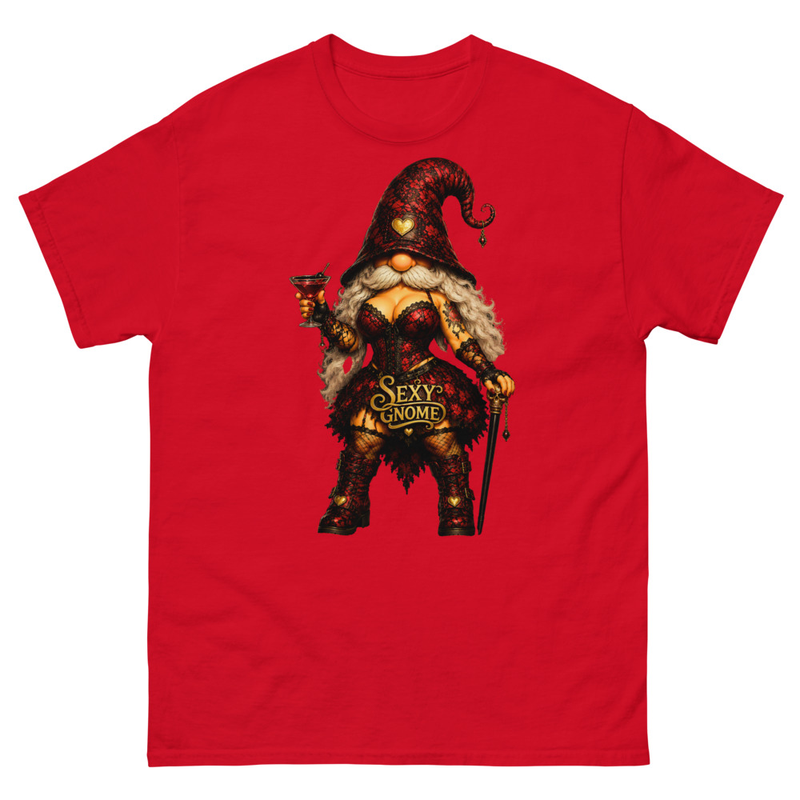 Unisex classic tee Gnome Sexy Red