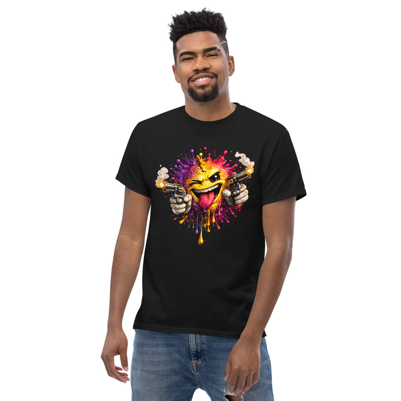 Unisex classic tee Color Splash Smiley Shootout