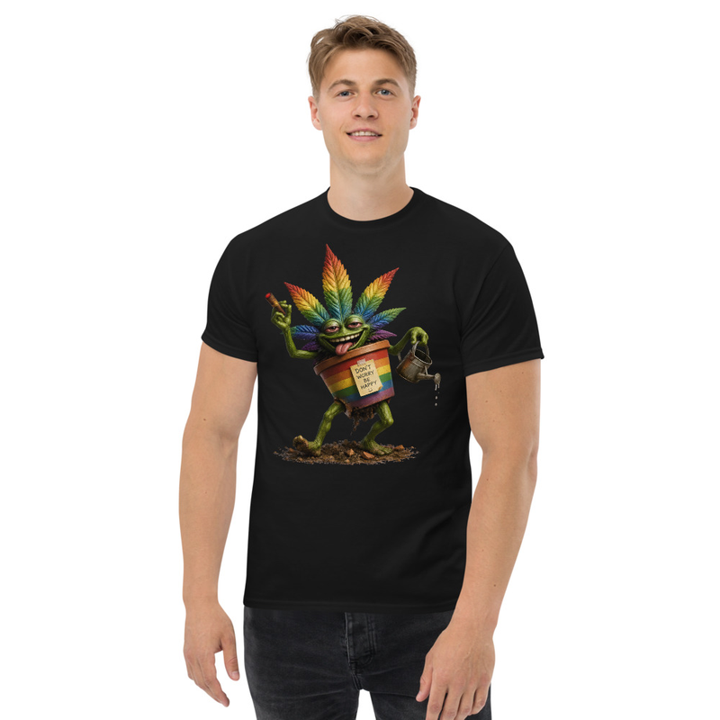 Unisex classic tee Canna Culture Pride Plant Be Happy