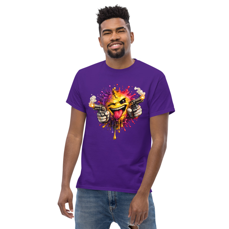 Unisex classic tee Color Splash Smiley Shootout