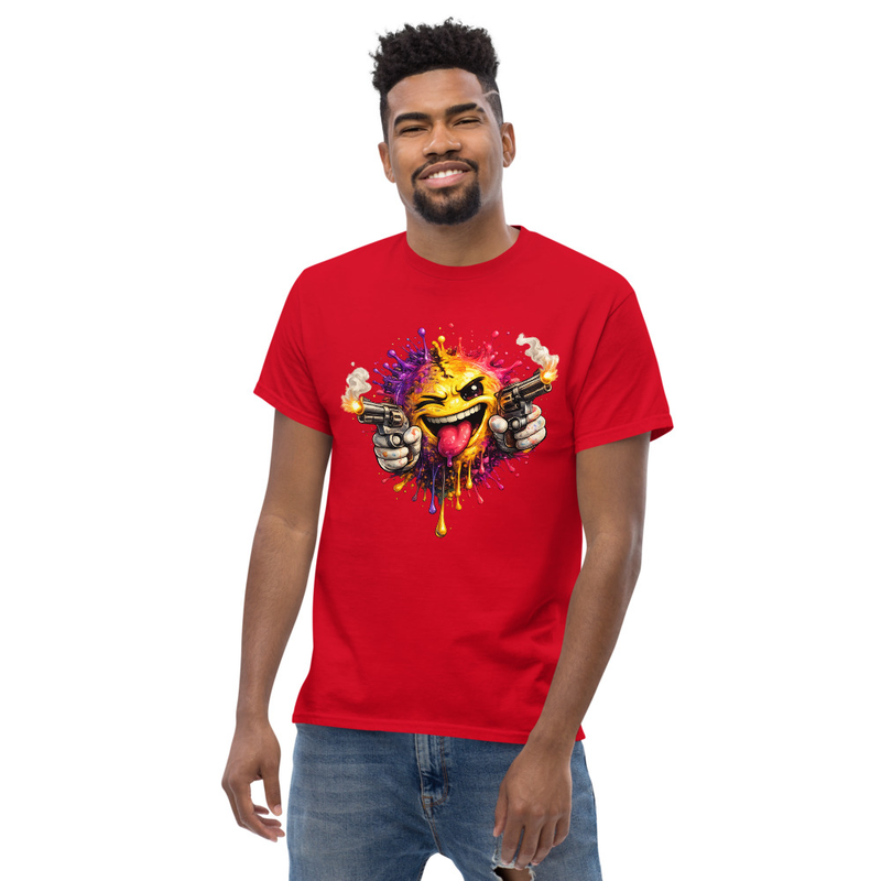 Unisex classic tee Color Splash Smiley Shootout