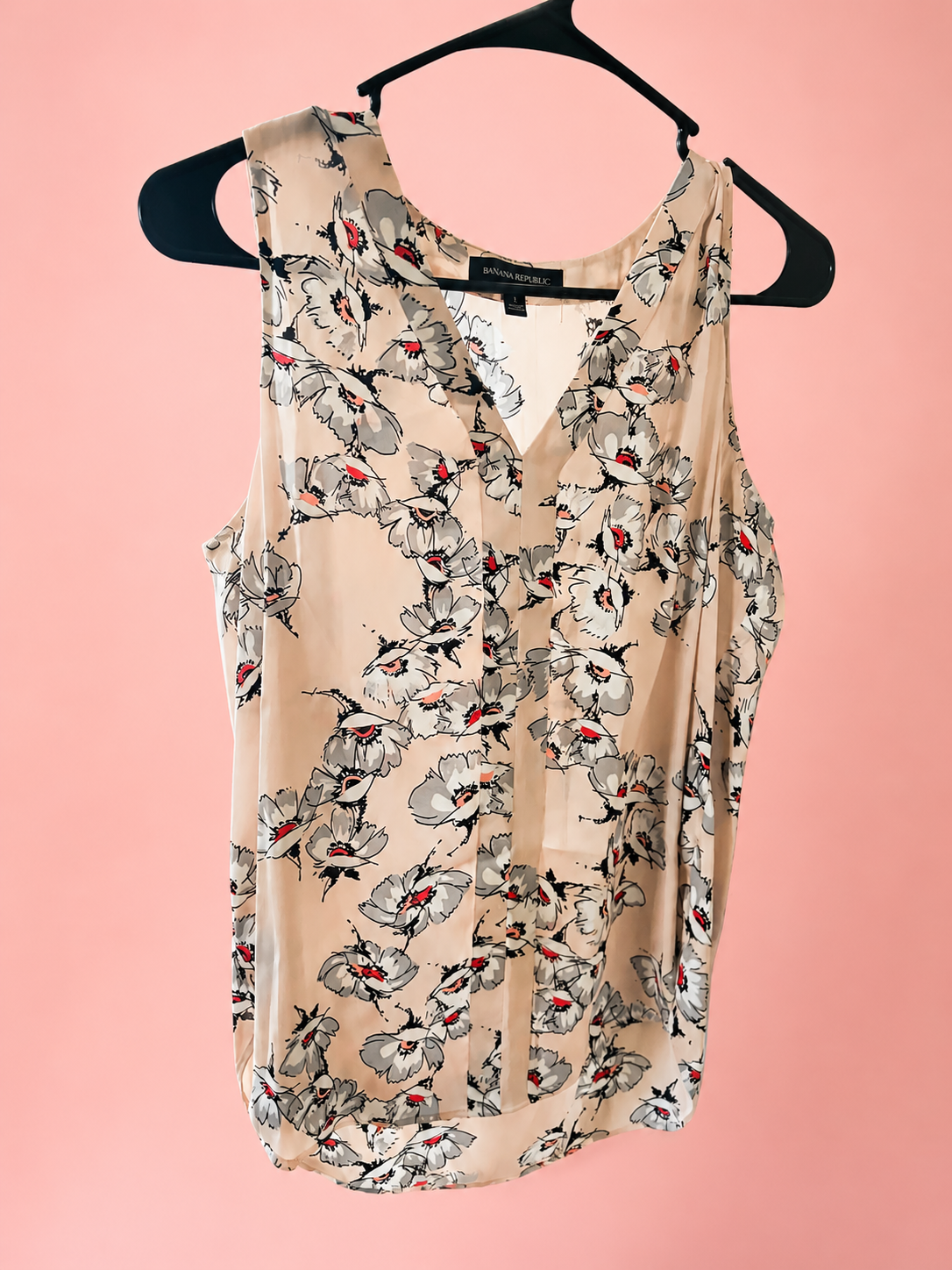 Banana Republic Floral Sleeveless Blouse