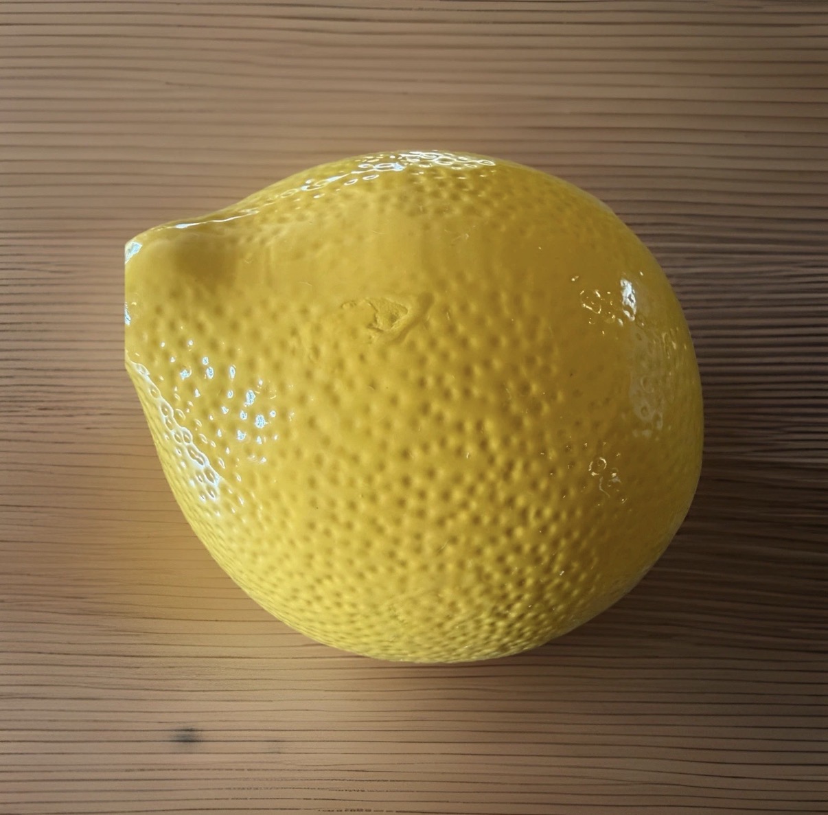 Lemon-Shaped Ceramic Sponge Holder