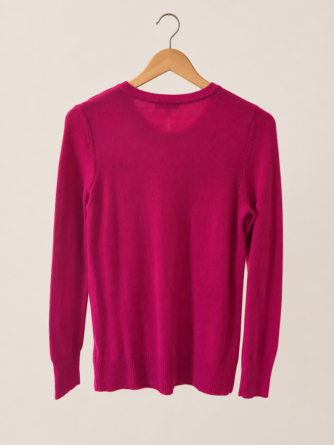 Gap Fuchsia Buttoned Shoulder Sweater