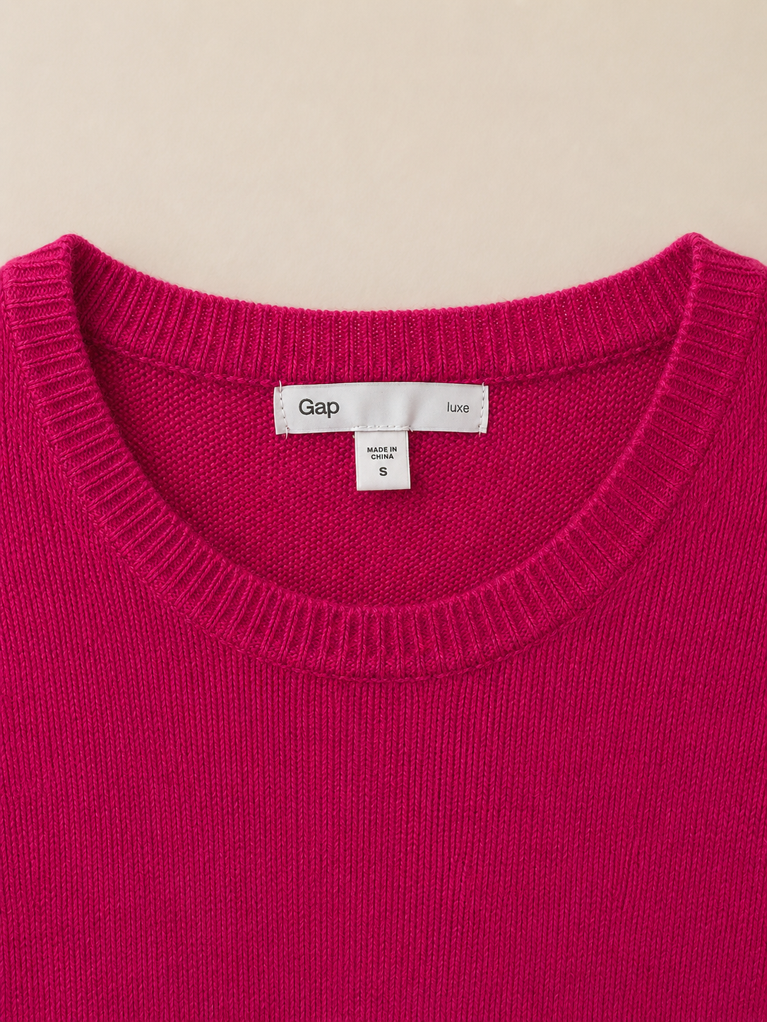 Gap Fuchsia Buttoned Shoulder Sweater