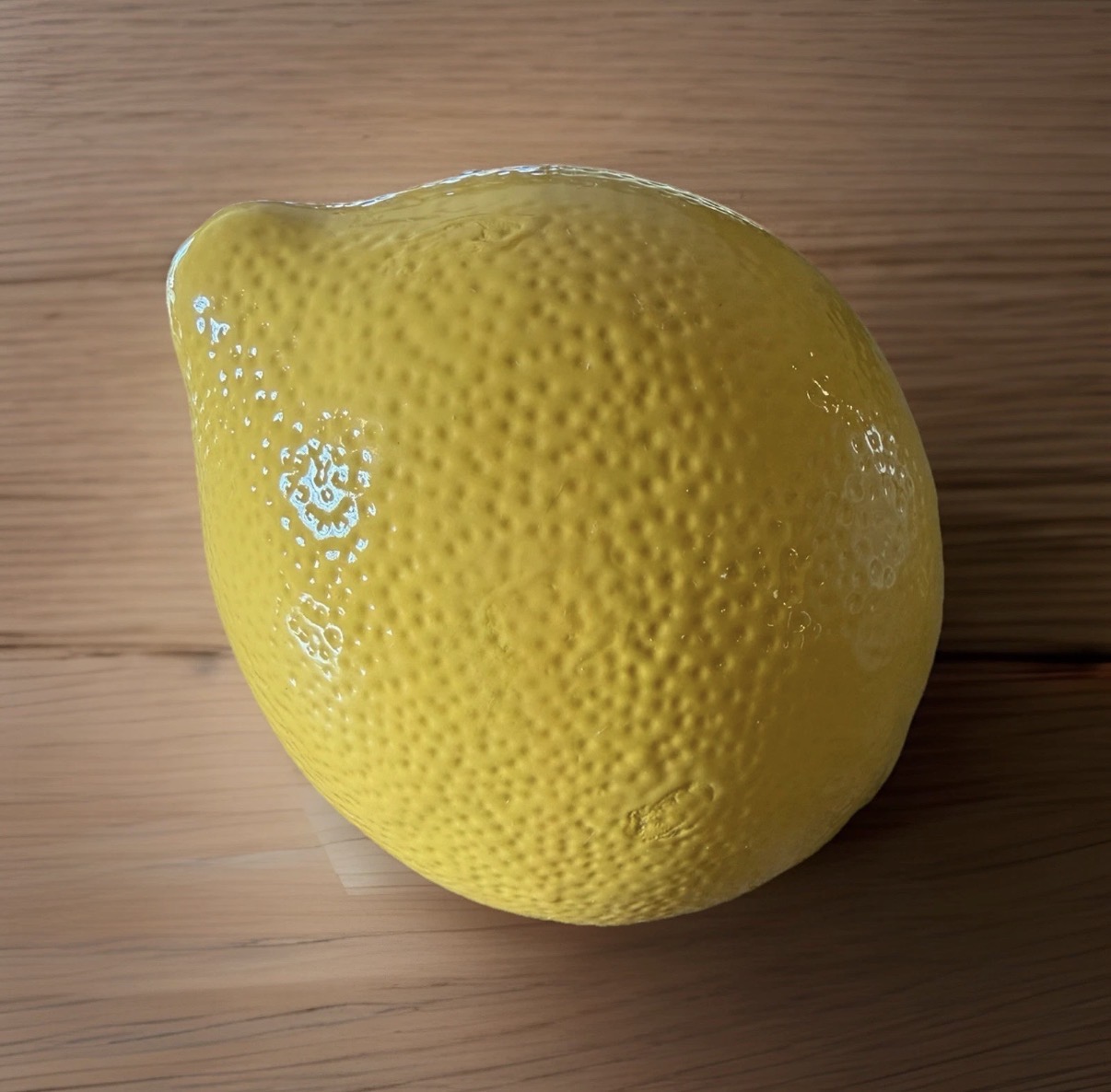 Lemon-Shaped Ceramic Sponge Holder