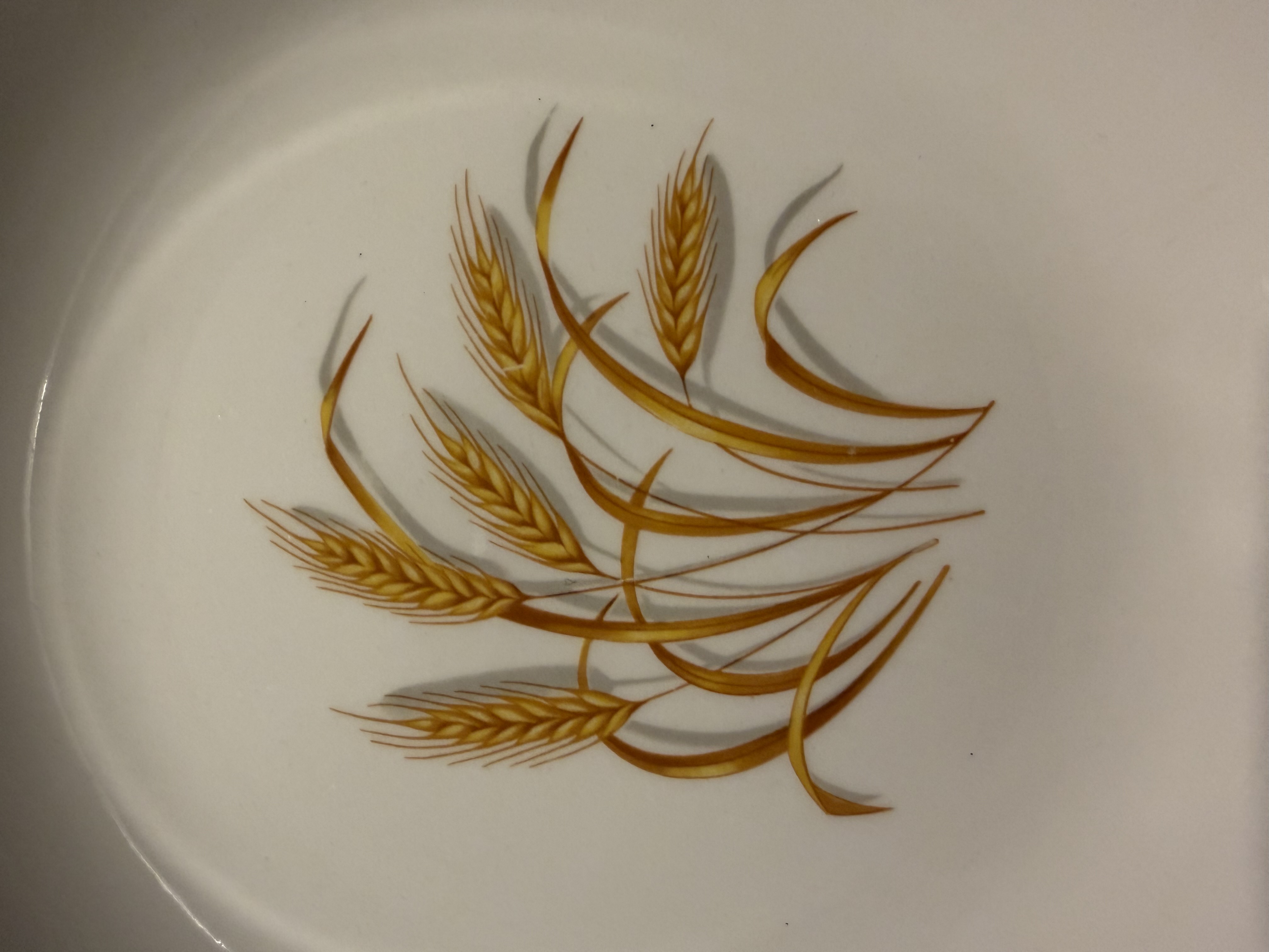 Wheat Pattern Ceramic Plates Set