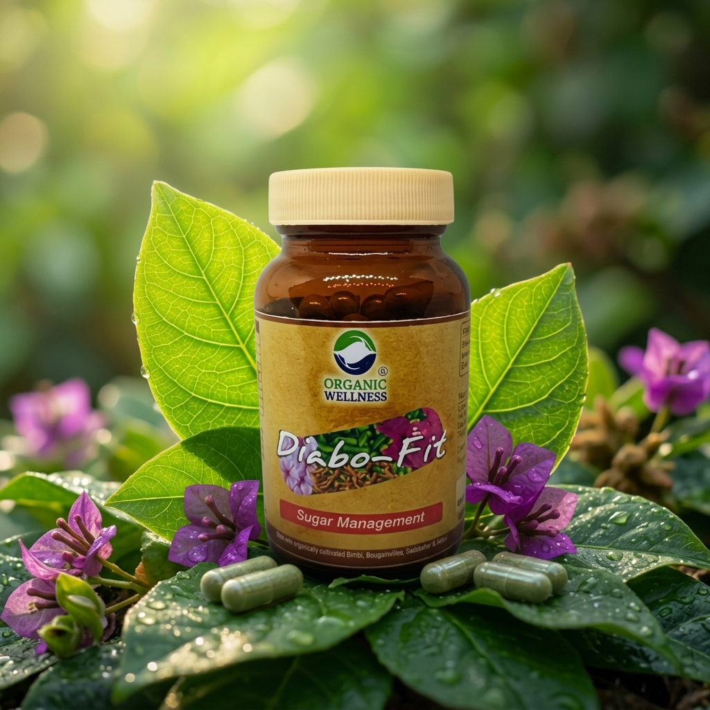 Organic Wellness Diabo Fit Plant-Based Dietary Supplement (90 Veg Caps)