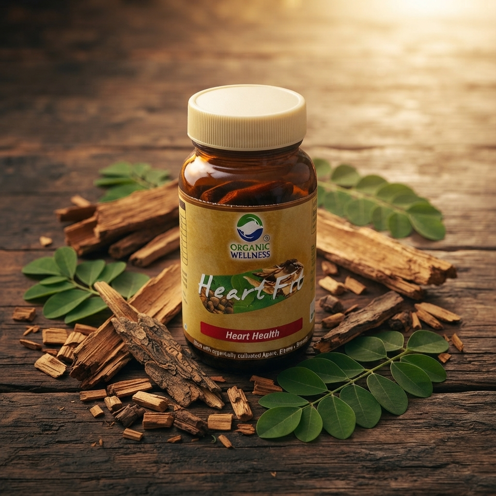Organic Wellness Heart Fit Plant-Based Dietary Supplement (90 Veg Caps)