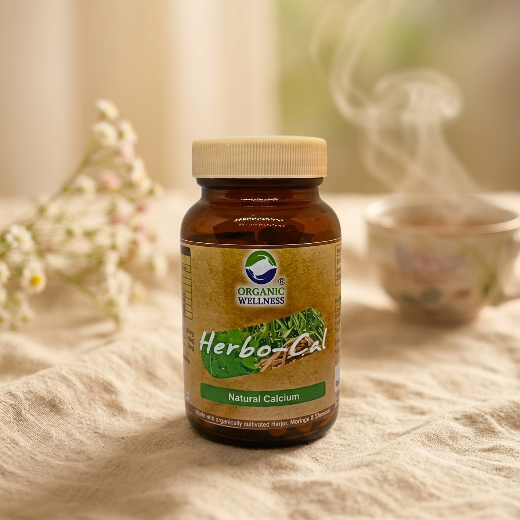 Organic Wellness Herbo-Cal Natural Calcium Support (90 Caps)