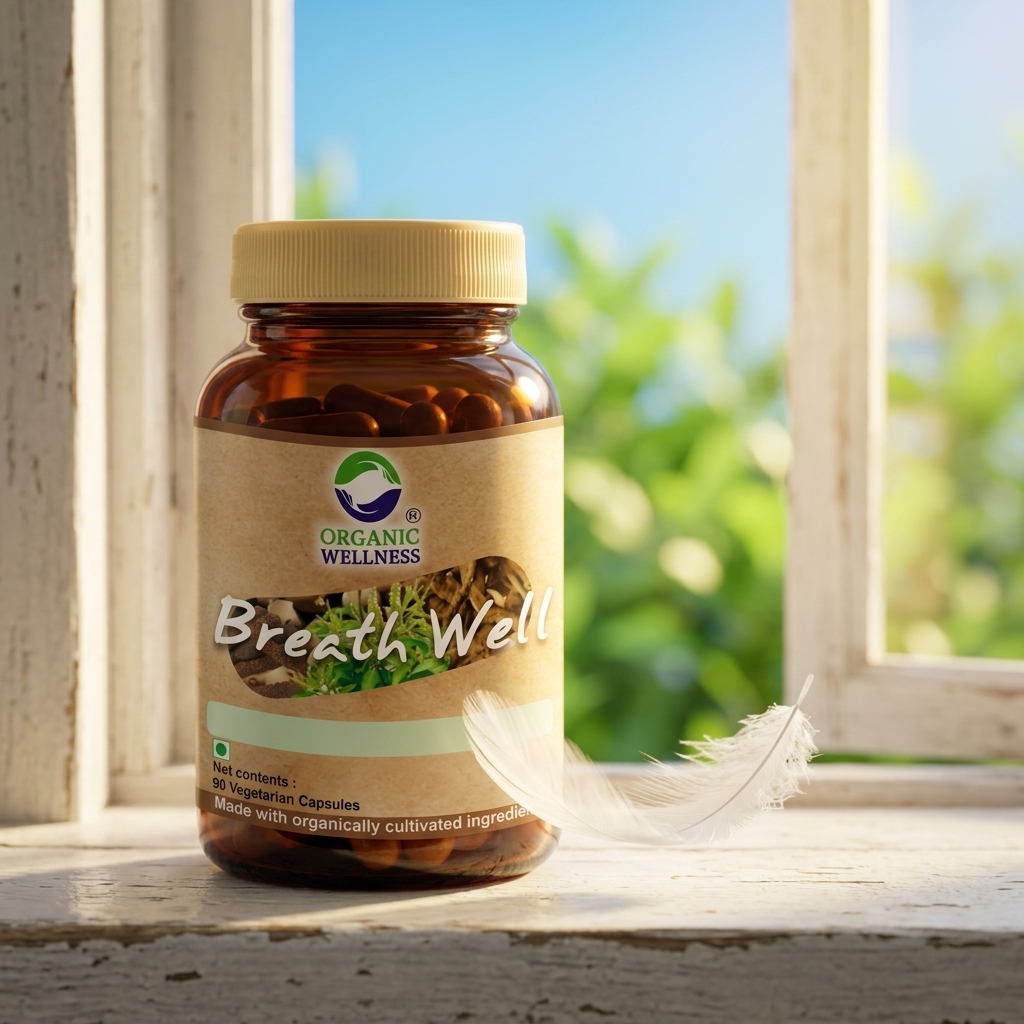 Organic Wellness Breath Well Plant-Based Dietary Supplement (90 Veg Caps)