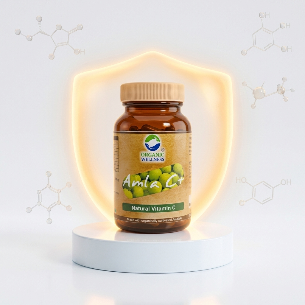 Organic Wellness Amla C+ Plant-Based Dietary Supplement (90 Veg Caps)