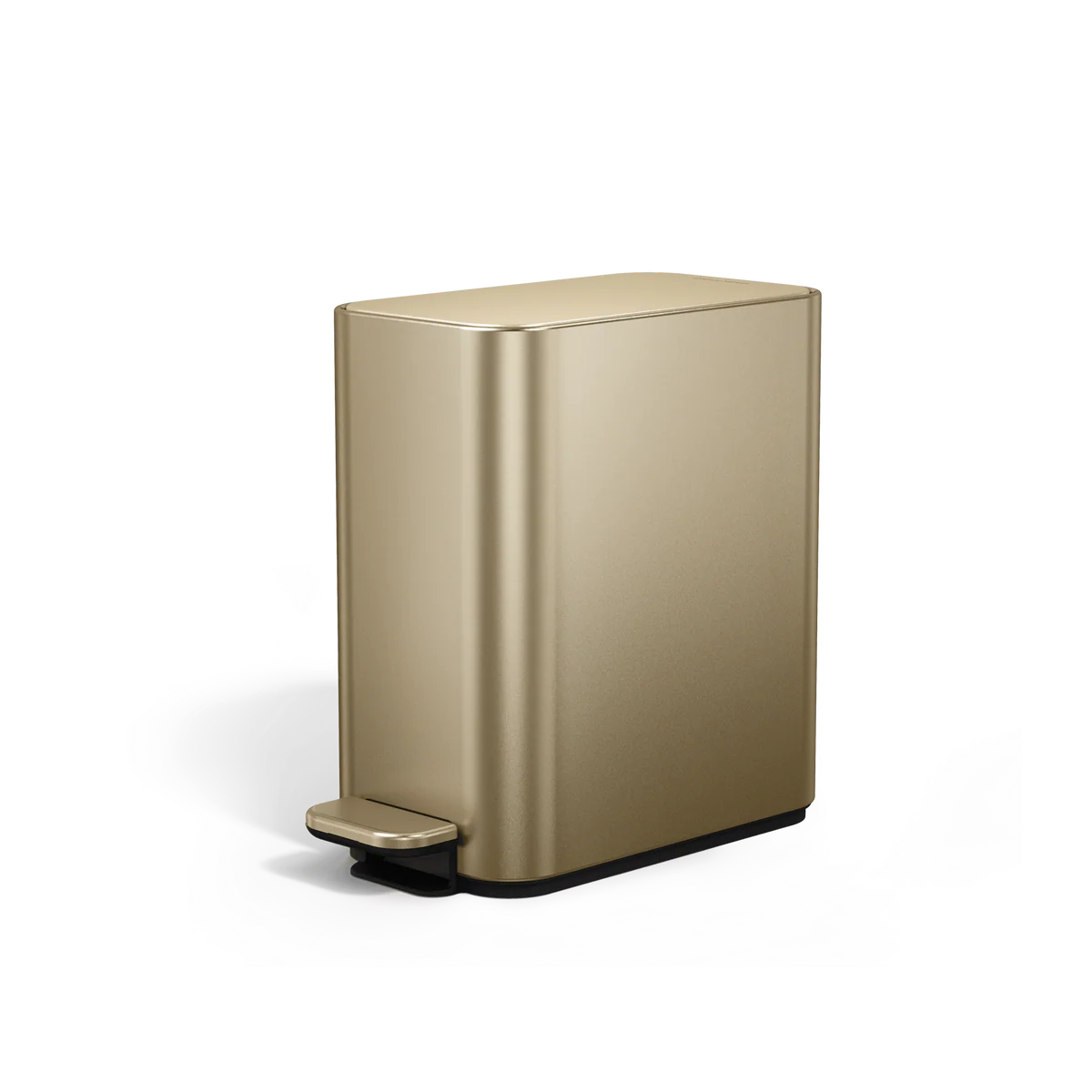 5L slim step can, matte gold steel 