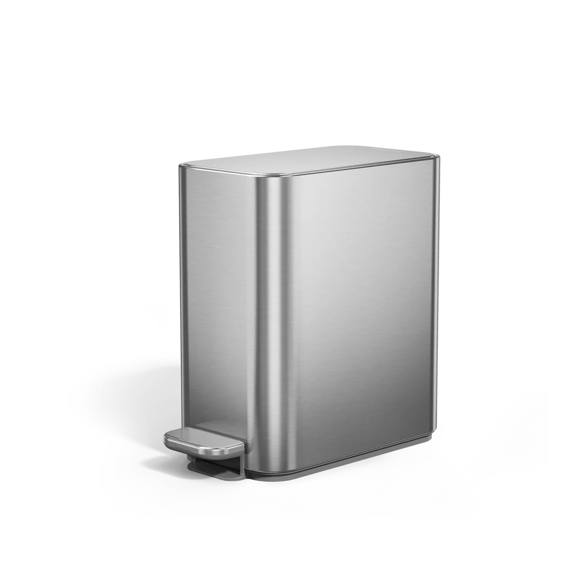 5L Slim Step Can, Brushed Stainless Steel