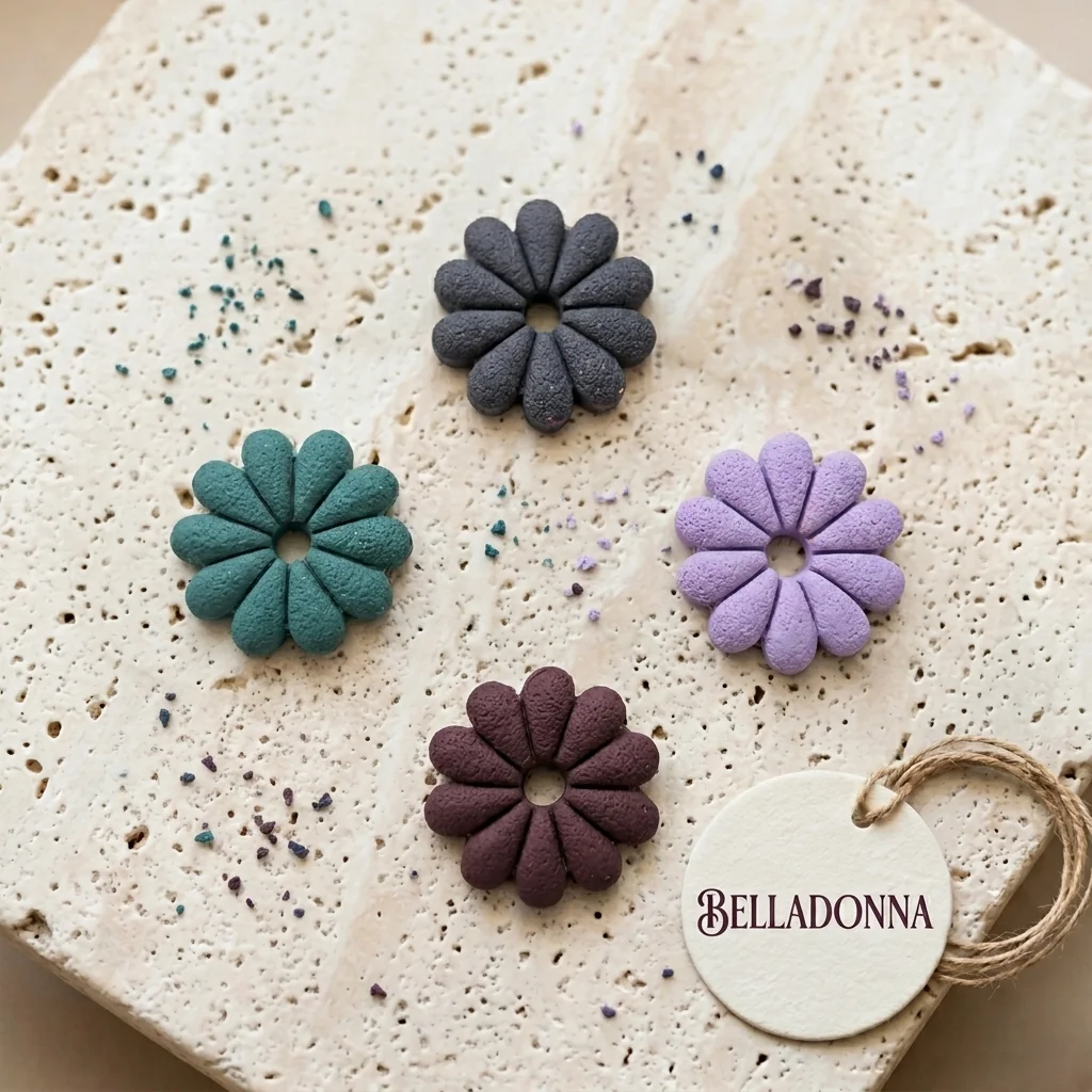 BELLADONNA - Boucles d'oreilles en pâte polymère