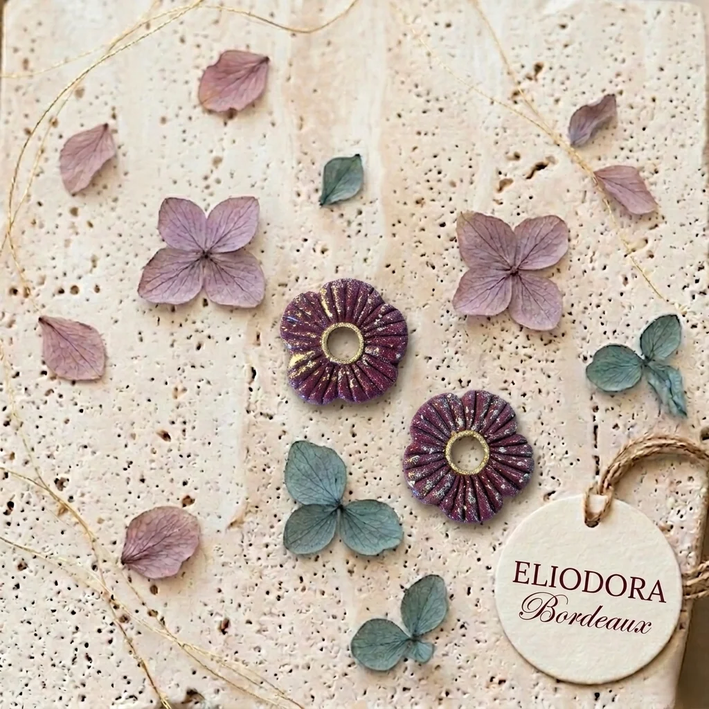 ELIODORA - Boucles d'oreilles en pâte polymère 