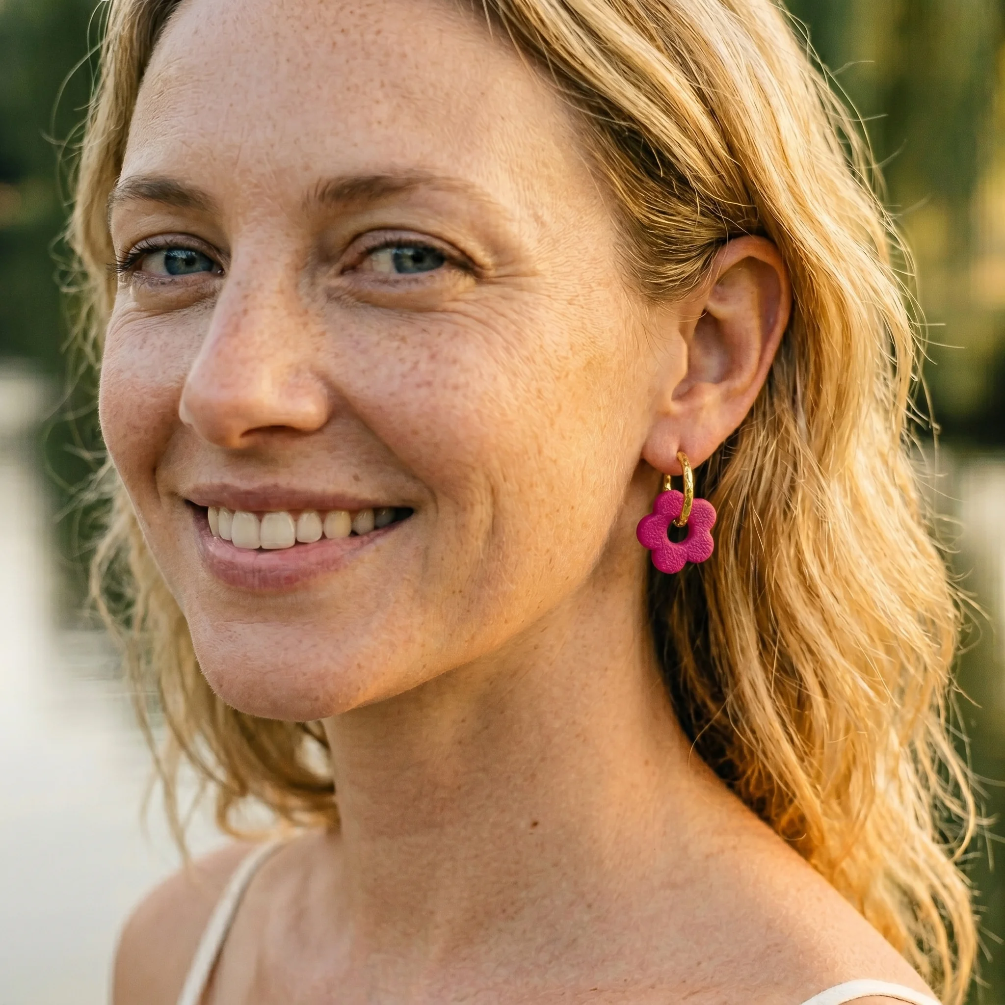 SIENNA - Boucles d'oreilles en pâte polymère