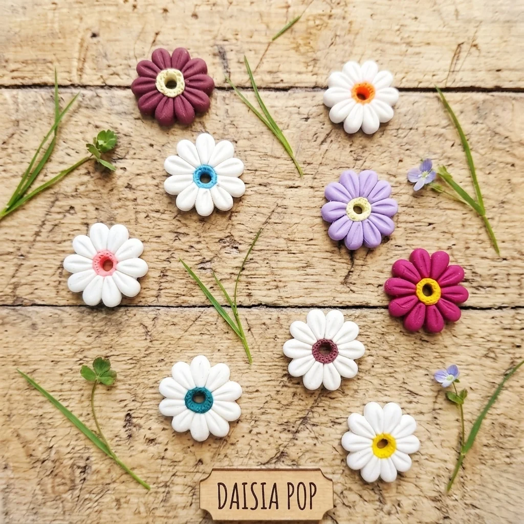 DAISIA POP - Boucles d'oreilles en pâte polymère