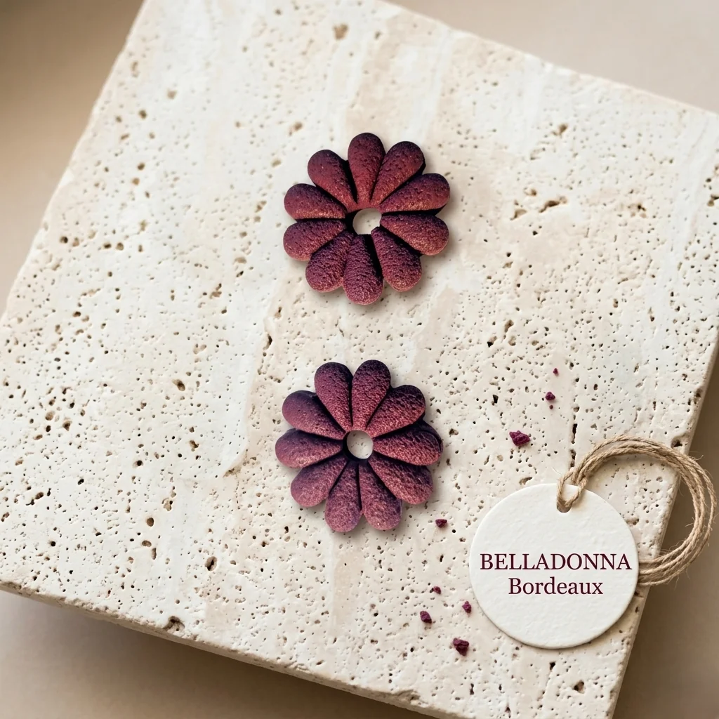 BELLADONNA - Boucles d'oreilles en pâte polymère