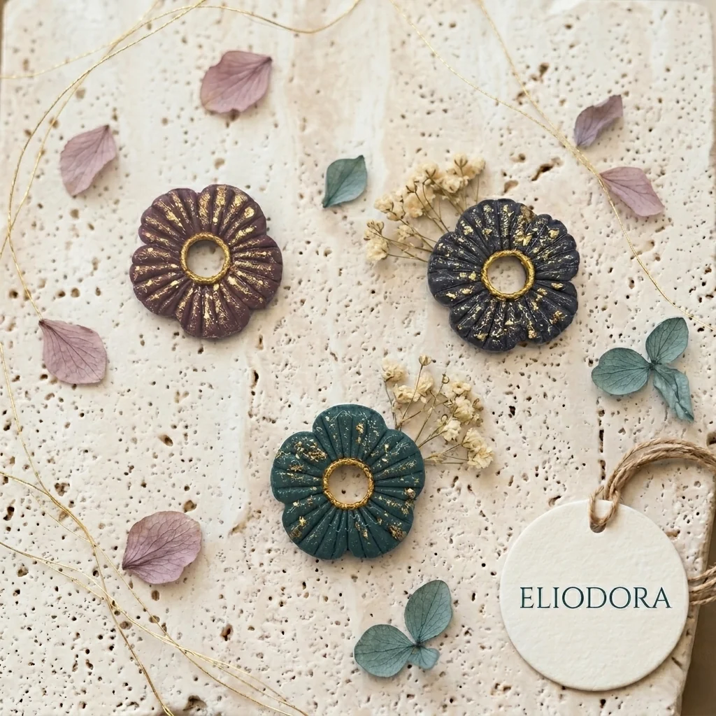 ELIODORA - Boucles d'oreilles en pâte polymère 