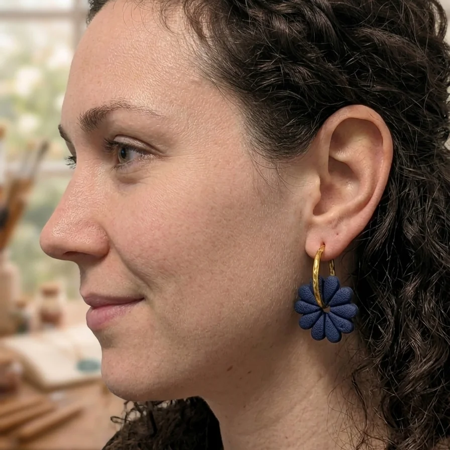 BELLADONNA - Boucles d'oreilles en pâte polymère