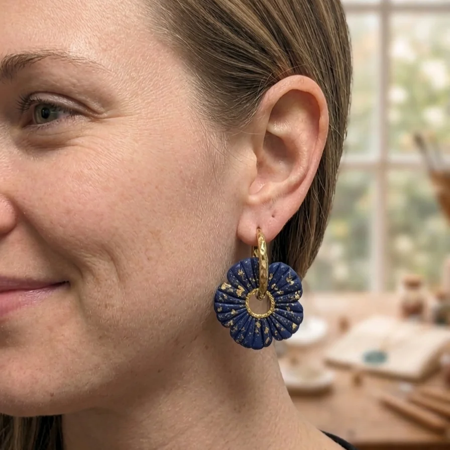 ELIODORA - Boucles d'oreilles en pâte polymère 