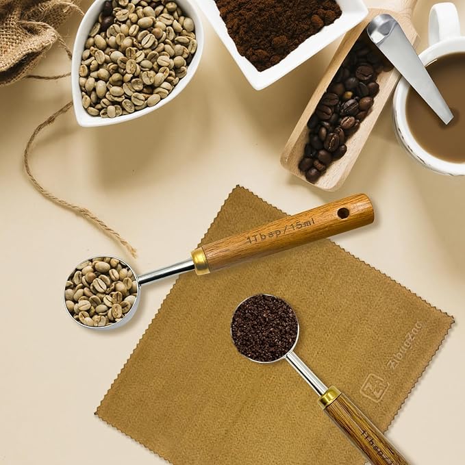 Coffee Scoop with Wooden Handle 