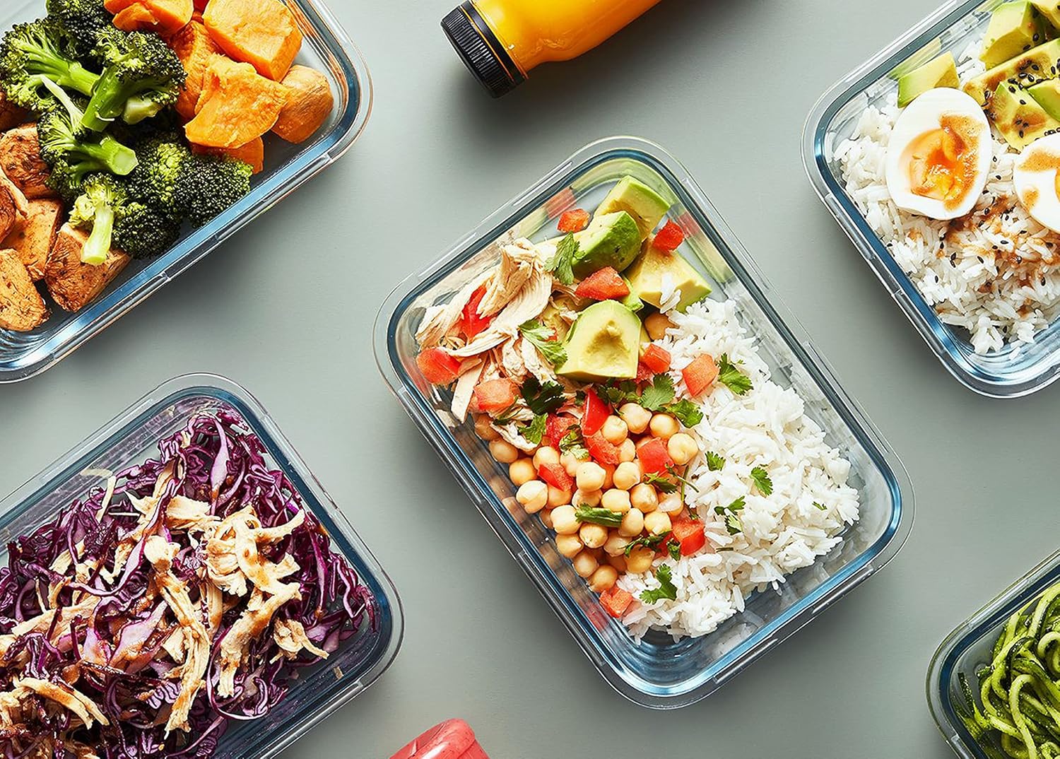 MCIRCO 10-Pack Glass Meal Prep Containers
