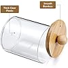 HBlife 4-Pack Qtip Holder with Bamboo Lids