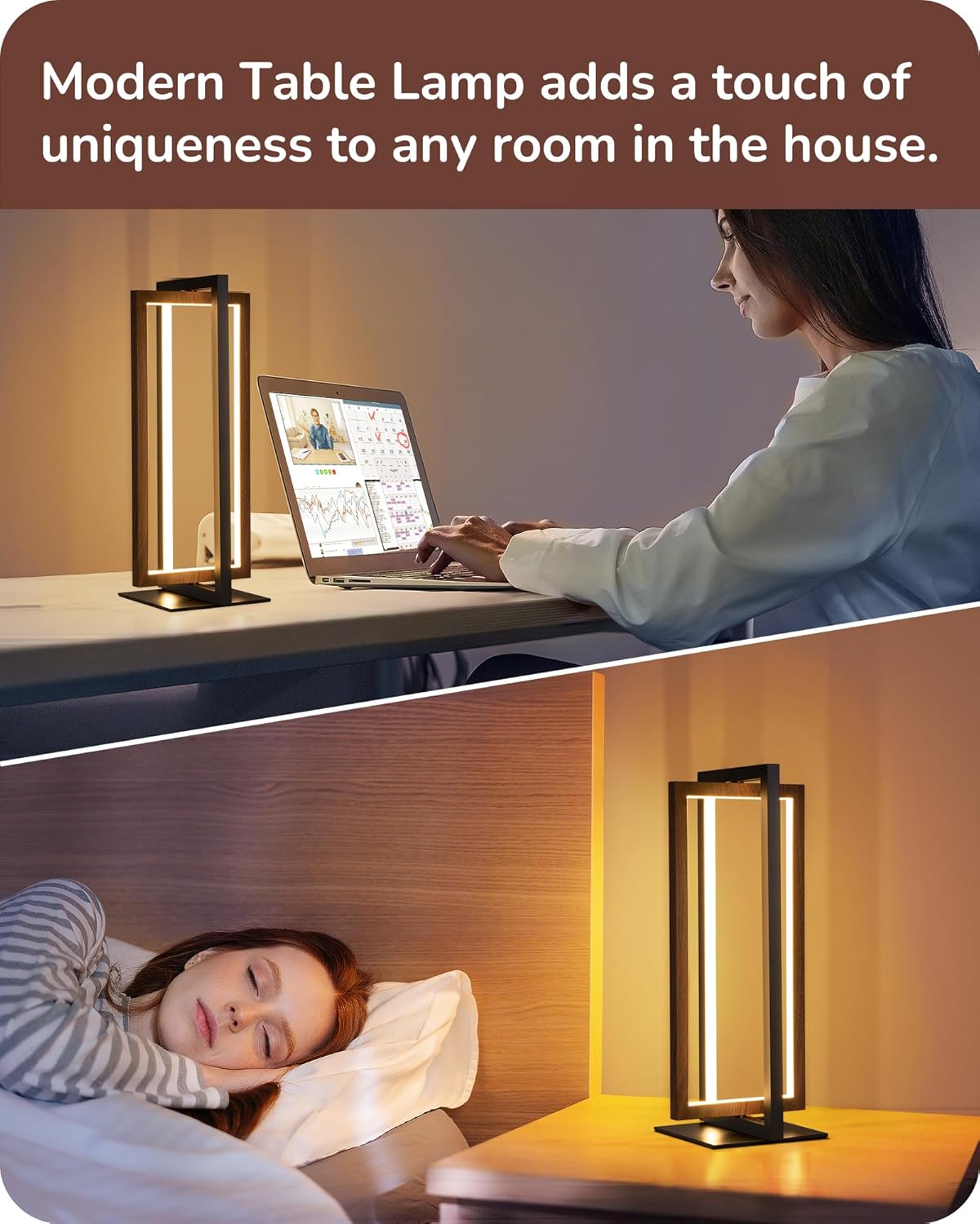 Modern Geometric LED Table Lamp