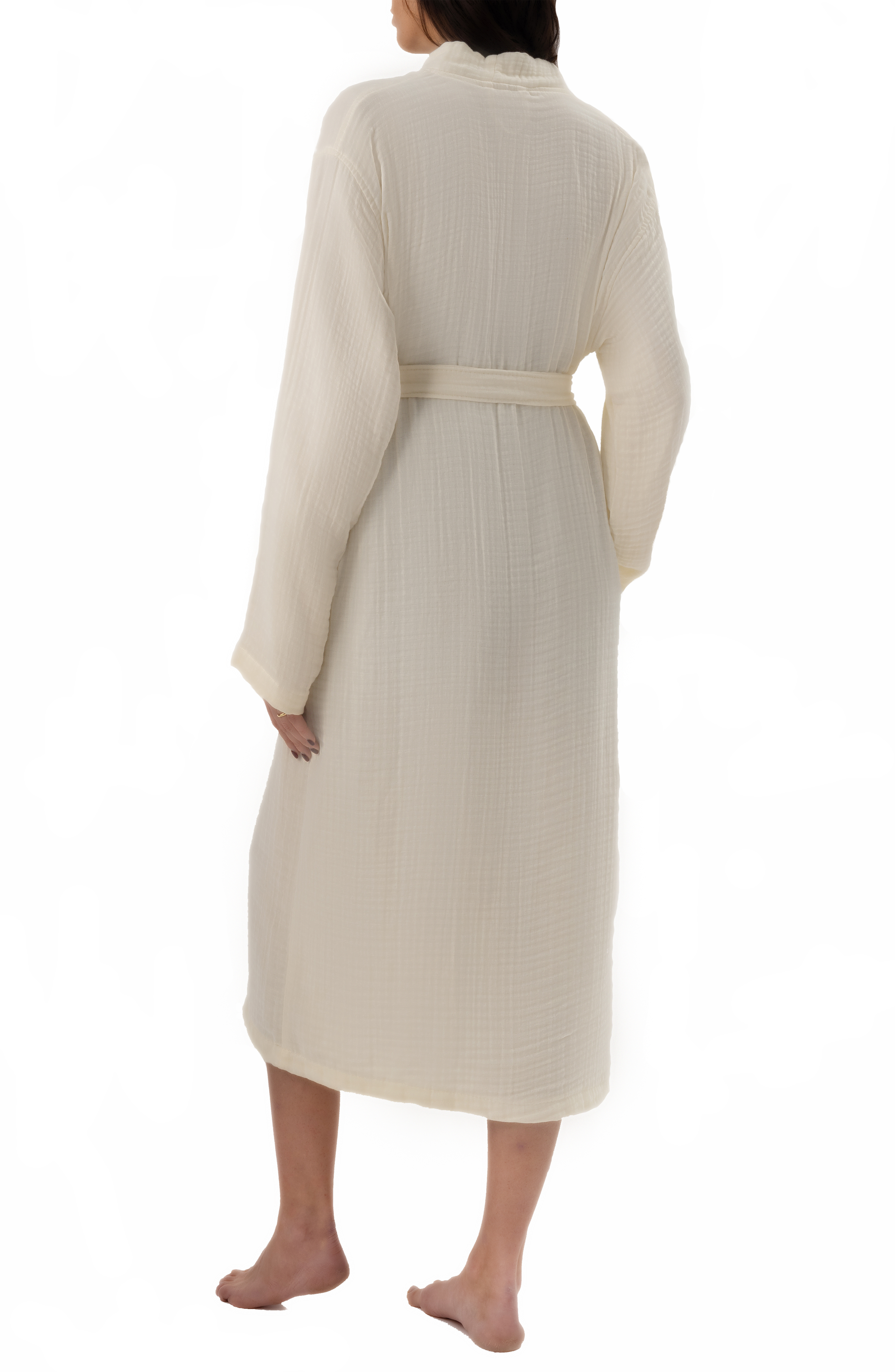 Natural Muslin Bathrobe - Turkish Towels