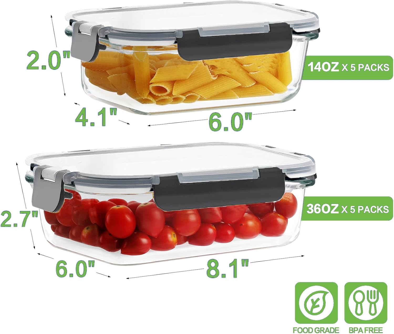HOMBERKING Storage Containers