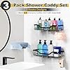 OMAIRA Adhesive Shower Caddy (2-Pack)