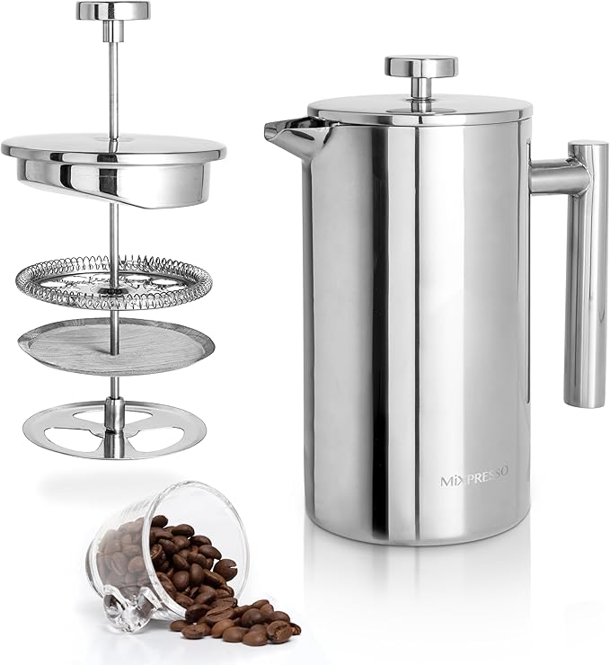 Mixpresso Stainless Steel French Press