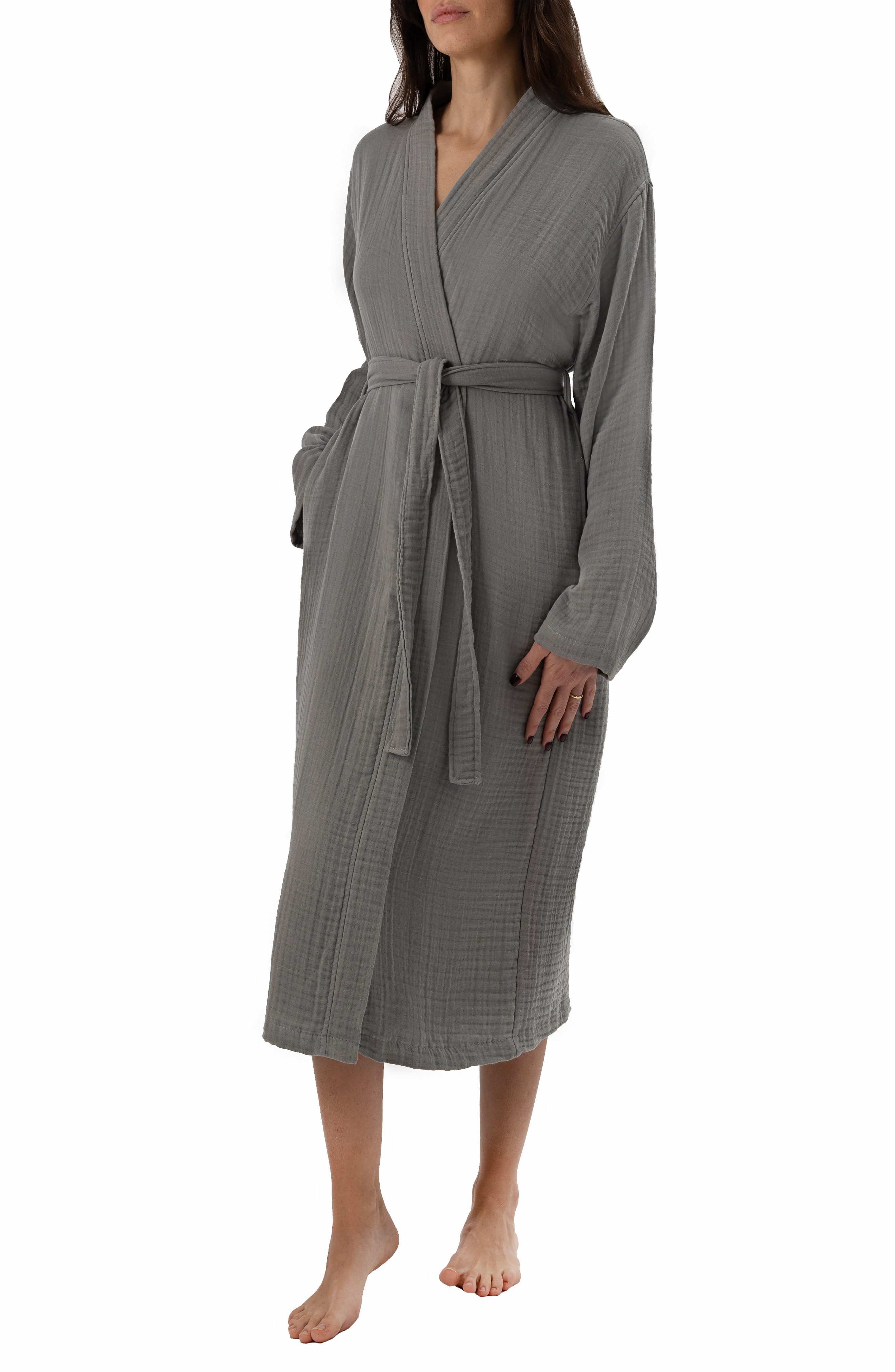 Natural Muslin Bathrobe - Turkish Towels