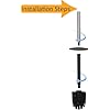 BGL Standing Aluminium Bathroom Organizer