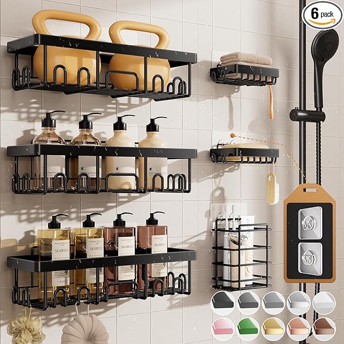 Veken Adhesive Shower Caddy Organizer