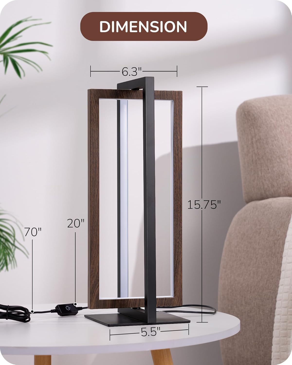 Modern Geometric LED Table Lamp
