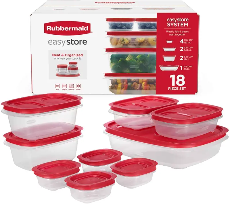 Rubbermaid EasyStore Containers (18-Piece Set)