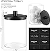 TIPGO Glass Qtip Holder Dispenser