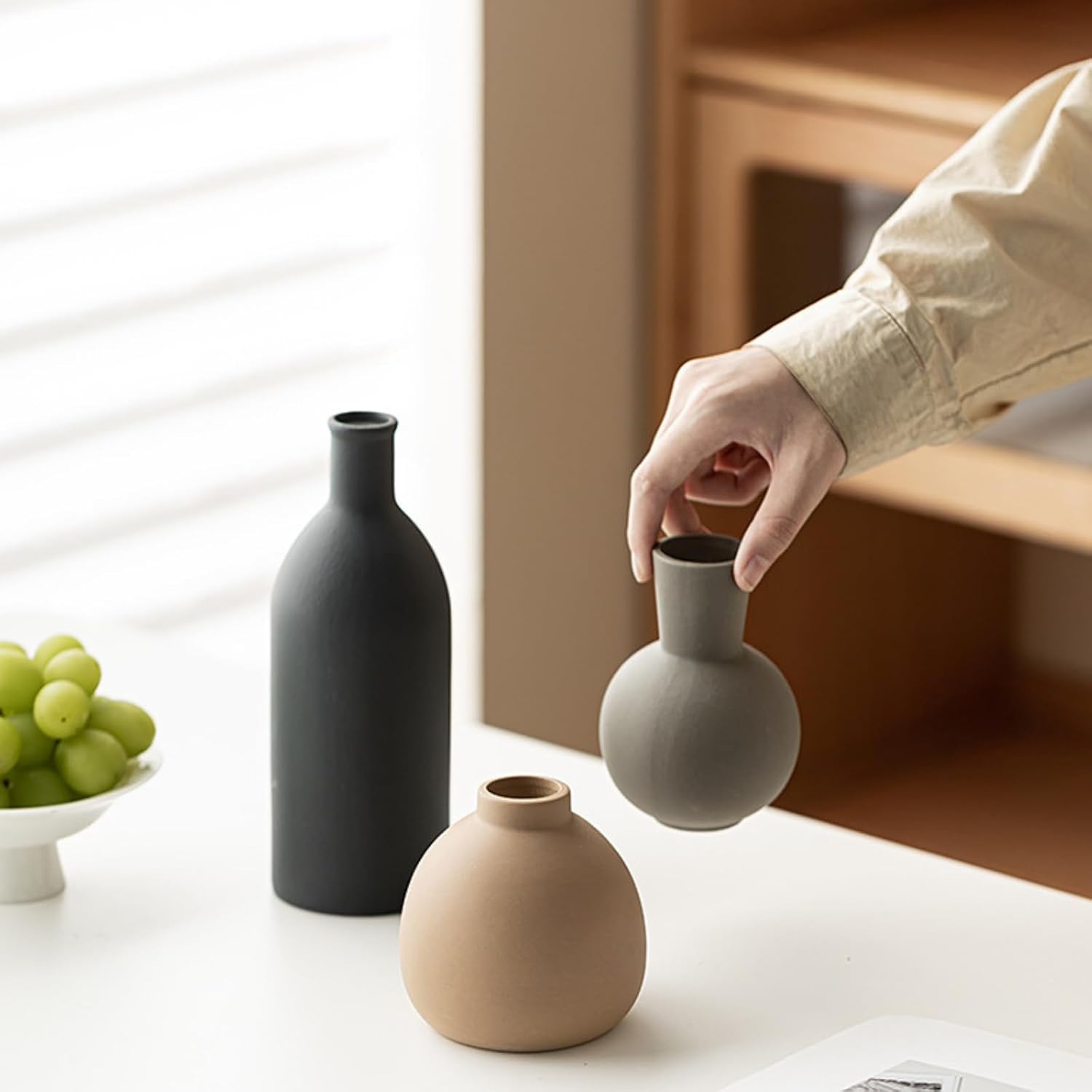 Minimalist Ceramic Vase Set