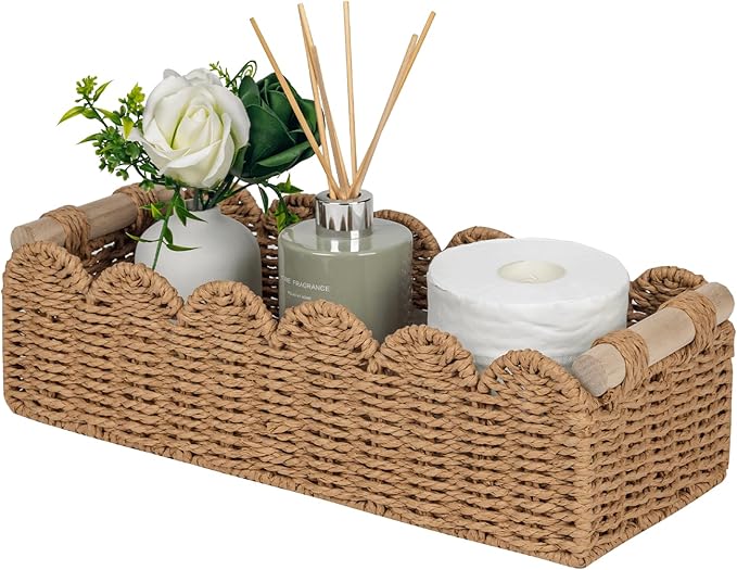 CubesLand Scalloped Storage Baskets (Set of 3)
