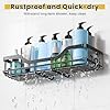 OMAIRA Adhesive Shower Caddy (2-Pack)